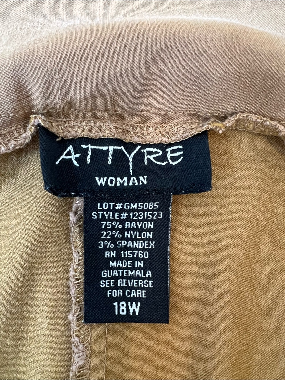 Attyre Women's Ankle-Length Cropped Dress Pants in Taupe - Picture 6 of 6